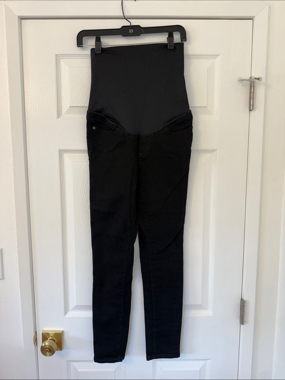 LOFT Black Skinny Maternity Jeans